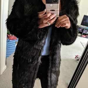 Faux fur coat